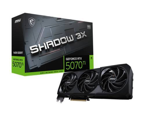 כרטיס מסך MSI RTX 5070 Ti 16G SHADOW 3X OC