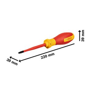 מברג מבודד טורקס Bosch Professional VDE 1000V TX25x100