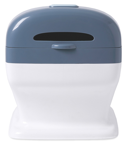 סיר גמילה בצורת אסלה עם קולות הורדת מים Train it! Mini Potty - כחול/לבן