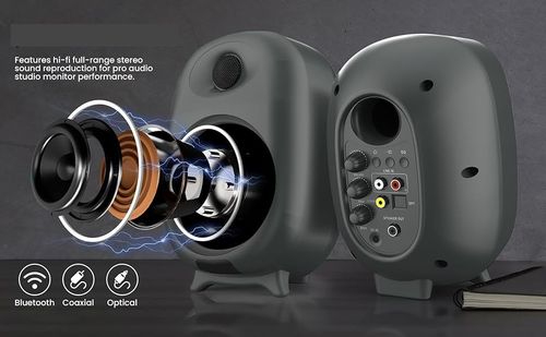 רמקולים באיכות סאונד גבוהה 80W למחשב או טלוויזיה Protec DM511