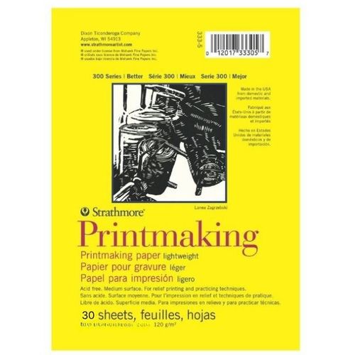 בלוק נייר הדפס 30 דף 27.9/35.6 120 גר Strathmore Printmaking 