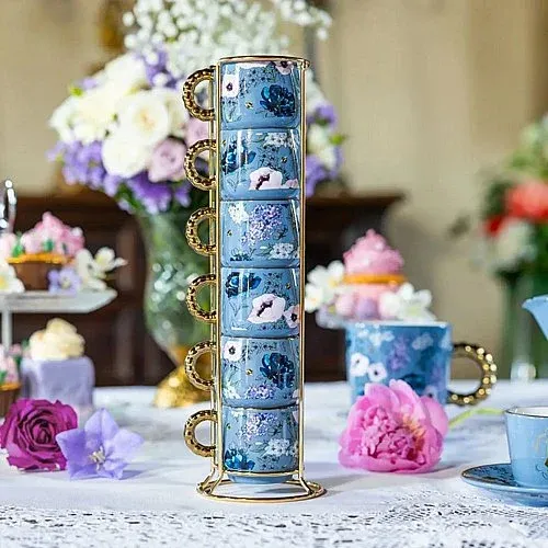 כוסות אספרסו Bialetti Bridgerton סט נערם שולחן bridgerton_square