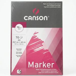 בלוק טושים 70 דף 70 גר Canson Marker A3