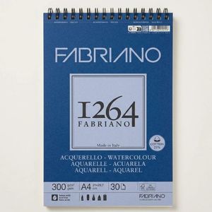 בלוק צבעי מים 30 דף 300 גר Fabriano 1264 A4
