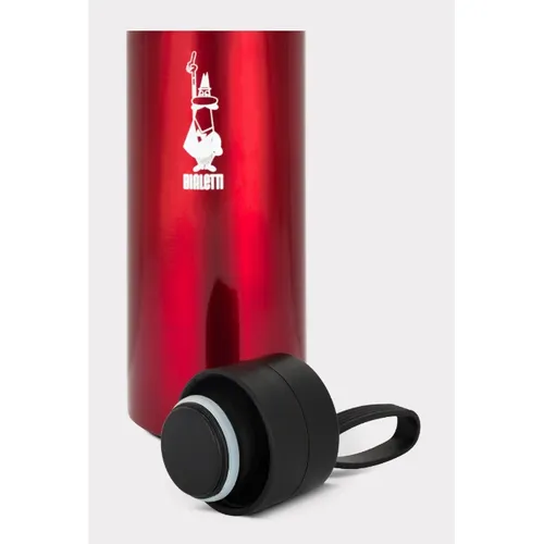 בקבוק תרמי Bialetti אדום עם מכסה פתוח bialetti_bottle