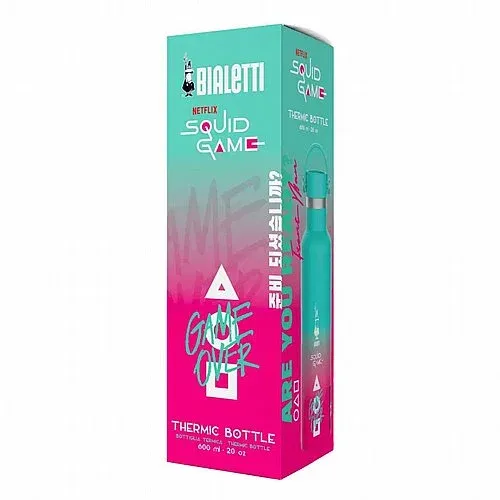 בקבוק תרמי Bialetti Squid Game עם אריזה מקורית