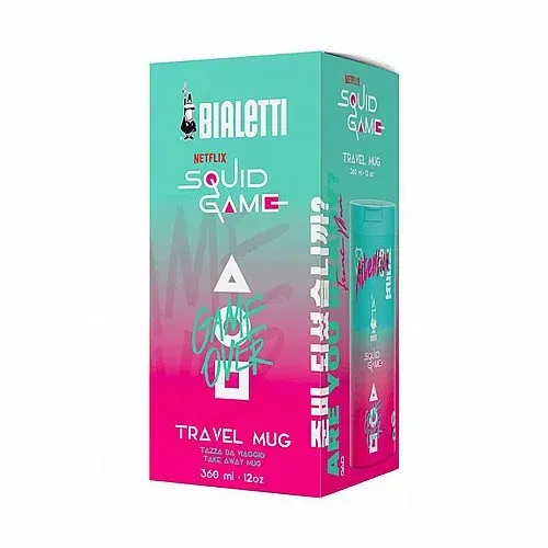 כוס תרמית Bialetti Squid Game 460ml עם אריזה מקורית