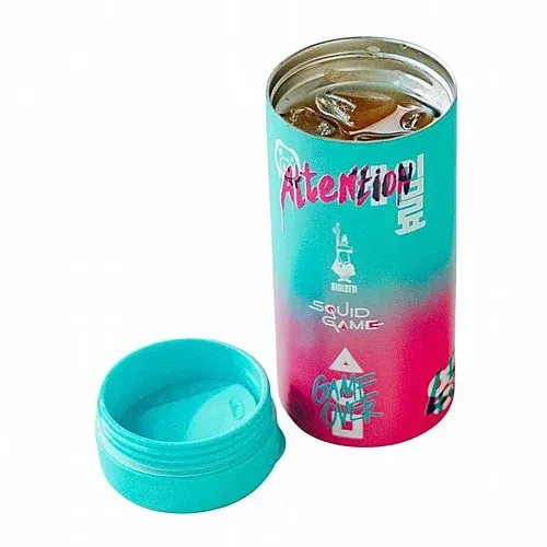 כוס תרמית Bialetti Squid Game 460ml עיצוב צבעוני