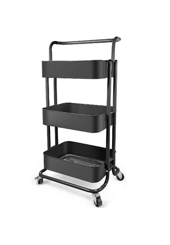 אגרן ירקות שחור 3 קומות + ידית