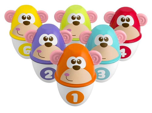 משחק ובניה באולינג קופים 2 ב 1 