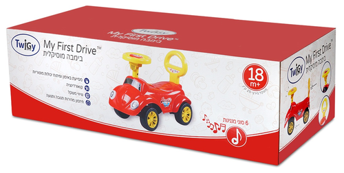 בימבה מוזיקאלית ראשונה שלי עם 6 מנגינות - ורוד
