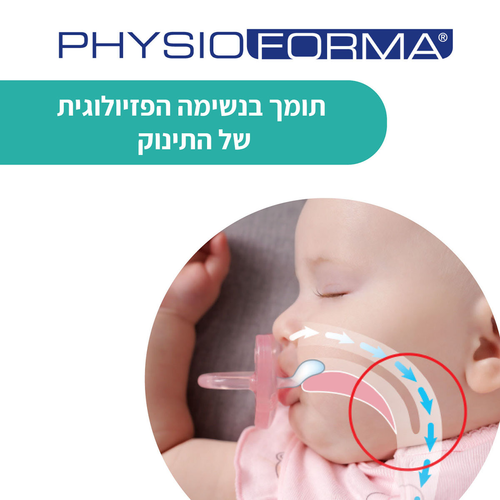 זוג מוצצי סיליקון מיקרו 0-2 חודשים מסדרת פיזיו פורמה PhysioForma - כחול (מגוון צבעים)