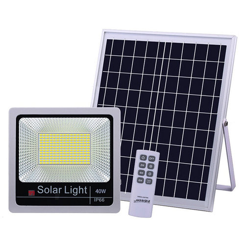 פרוז'קטור סולארי 40W לבן חם 4300K עם שלט אלחוטי