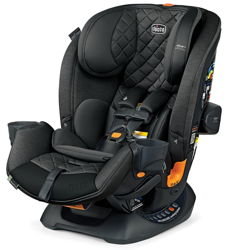 כיסא בטיחות משולב בוסטר וואן פיט מקס OneFit Max ClearTex עם מרכב רגלים מוגדל שחור אנרג'י - Energy