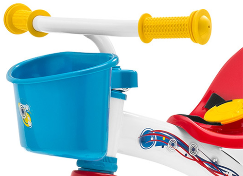תלת אופן Toy U-Go Trike עם מוט דחיפה מתנתק - צבעוני