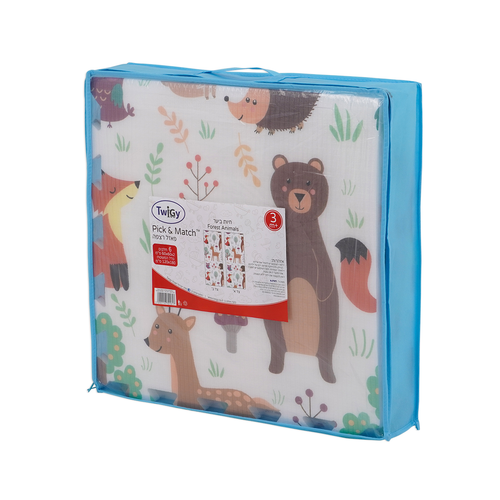 שטיח פעילות / פאזל רצפה דו-צדדי 6 חלקים 120 על 180 ס