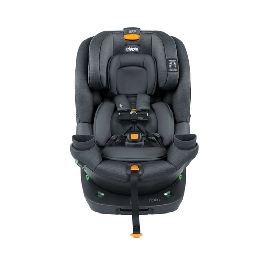 כסא בטיחות מסתובב פיט 360 Fit עם בדי קלירטקס ClearTex ללא כימיקלים ומנגנון התקנה LeverLock - שחור Obsidian