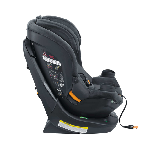 כסא בטיחות מסתובב פיט 360 Fit עם בדי קלירטקס ClearTex ללא כימיקלים ומנגנון התקנה LeverLock - שחור Obsidian