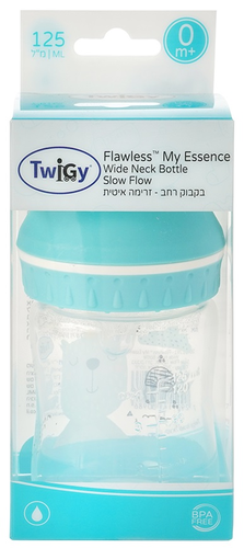 בקבוק רחב זרימה איטית 125 מ