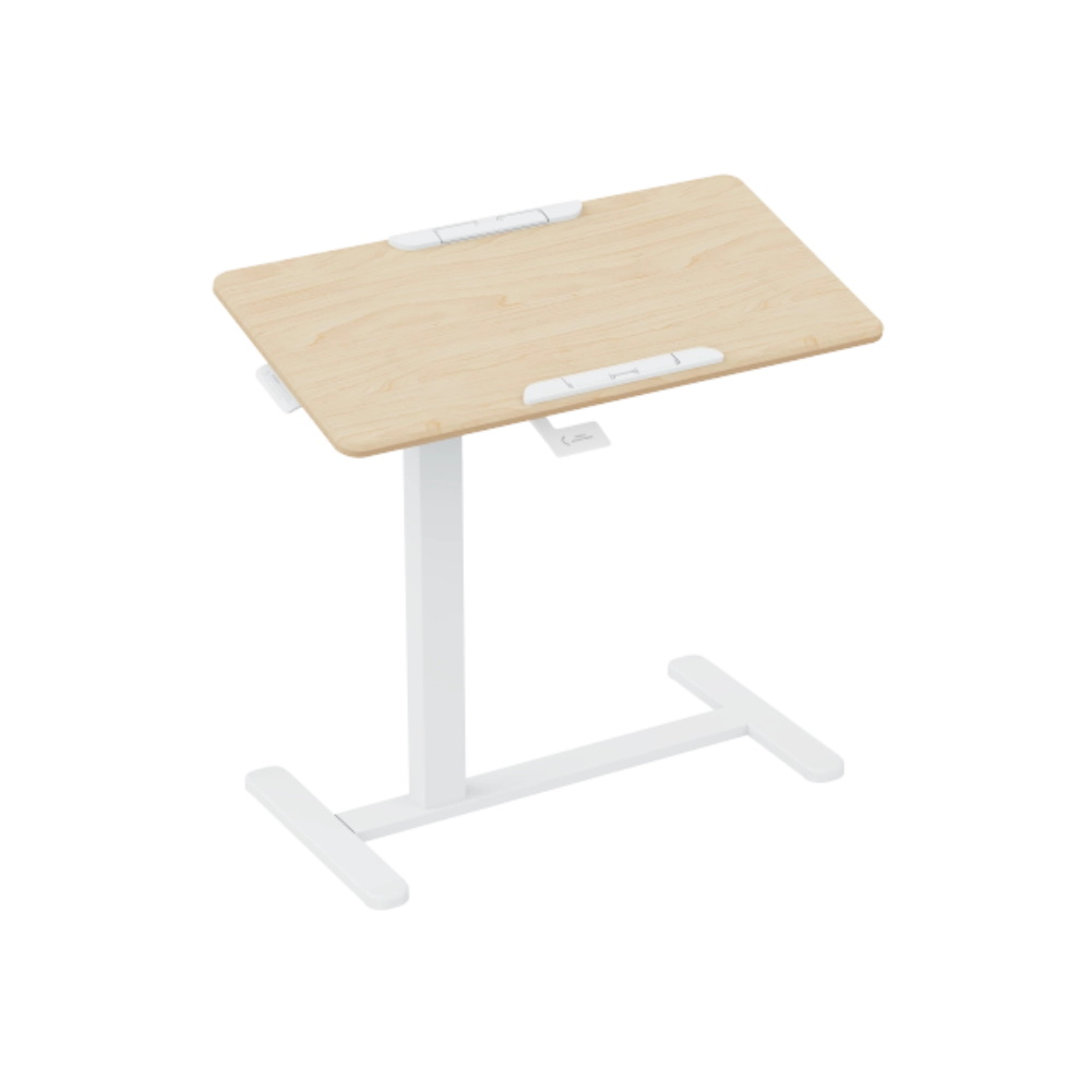 שולחן צד מתכוונן עם גלגלים נסתרים Lumi Brateck FMT02-06 לומי שולחן סטנד אישי למחשב נייד עד 10 קילו הטיה 90 מעלות 