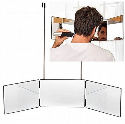מראה משולשת לתספורת עצמית TRIPLE MIRROR SASSONIC
