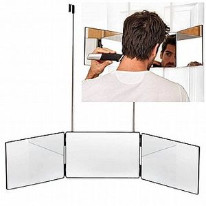 מראה משולשת לתספורת עצמית TRIPLE MIRROR SASSONIC