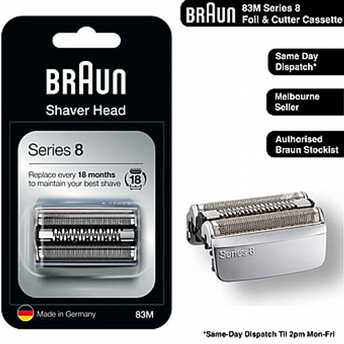 ראש מקורי למכונת גילוח בראון סדרה 8 Braun 83M
