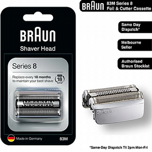 ראש מקורי למכונת גילוח בראון סדרה 8 Braun 83M