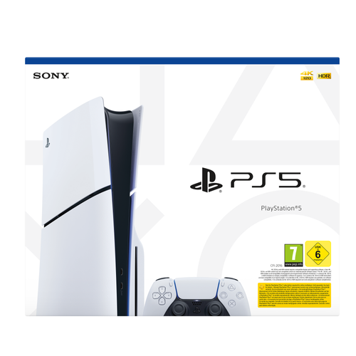 קונסולה Playstation 1TB Blu-Ray Slim PS5 + שני משחקים במתנה
