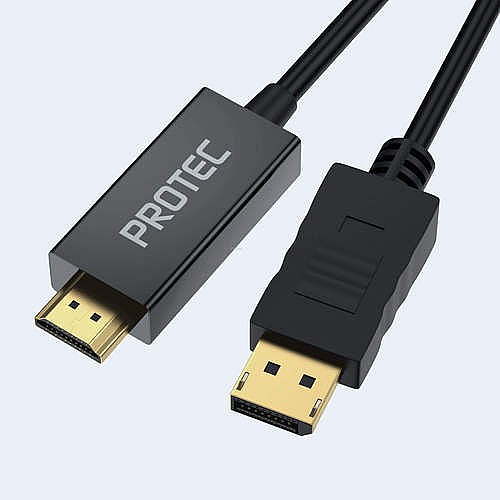 כבל מתאם  Protec  DM137 DisplayPort (DP) TO HDMI 