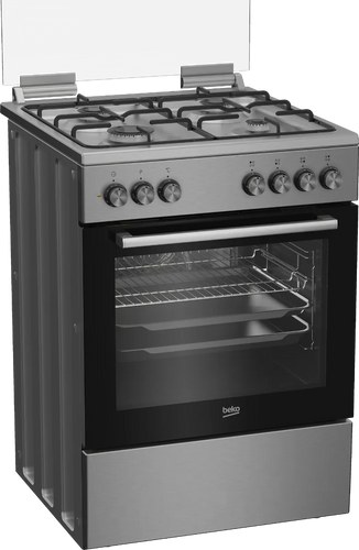 תנור עומד משולב כיריים FSE62123DXDSL BEKO בקו
