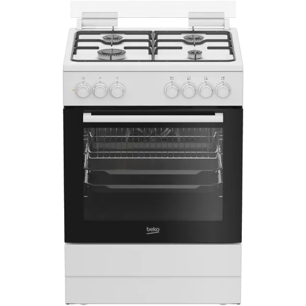 תנור עומד משולב כיריים FSE62122DWDSL BEKO בקו לבן