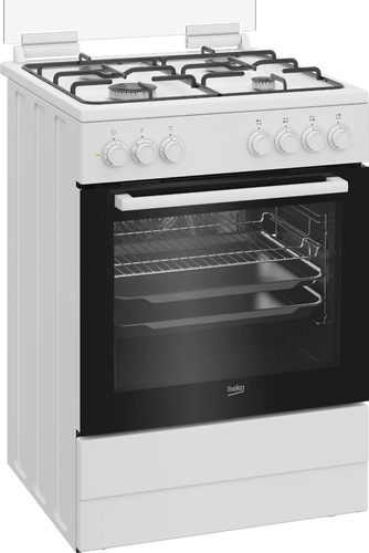 תנור עומד משולב כיריים FSE62122DWDSL BEKO בקו לבן
