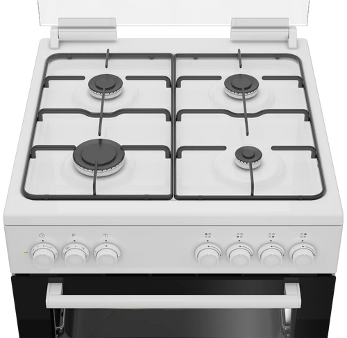 תנור עומד משולב כיריים FSE62122DWDSL BEKO בקו לבן