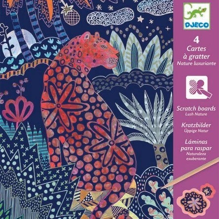 יצירה בחריטה - טבע סמוק DJECO 