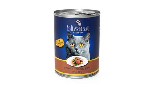 אליזקט שימורים לחתול פטה טלה, 375 גרם
