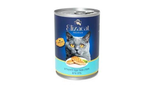 אליזקט שימורים לחתול פטה עוף 375ג' 