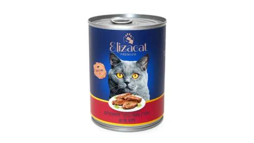 אליזקט שימורים לחתול פטה בקר, 375 גרם
