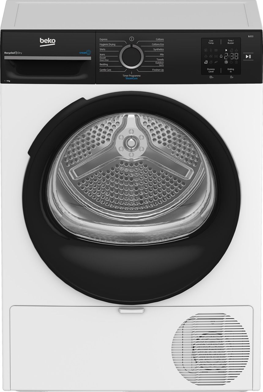 מייבש כביסה 9 ק"ג Heat Pump דגם BM3T4935W בקו BEKO