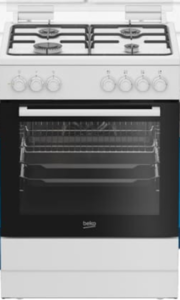 תנור משולב כיריים גז 60 ס"מ דגם FSE62123DXDSL  בקו BEKO  