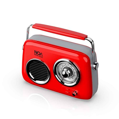 NOA Retro רדיו משולב רמקול Bluetooth - אדום
