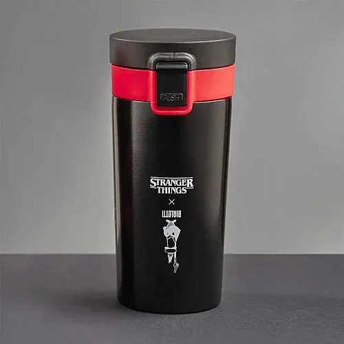 כוס תרמית Bialetti Stranger Things עיצוב שחור אדום