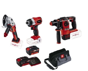 סט אימפקט + פטישון + משחזת זוית 5" בראשלס 18V