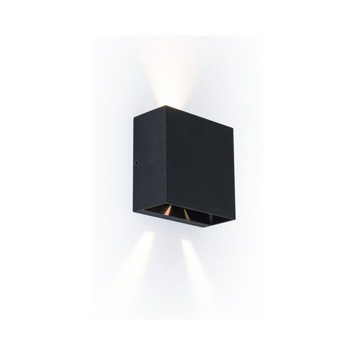  צמוד קיר אפור כהה GEMINI-BEAM UP&DOWN LUTEC 10W IP54 אור חם 