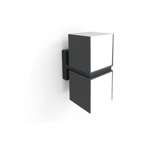  צמוד קיר אפור כהה CUBA-2 LUTEC 19W IP54 אור חם 