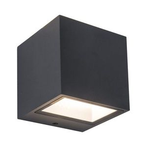  צמוד קיר אפור כהה GEMINI-BOX UP&DOWN LUTEC 9W IP54 אור חם 