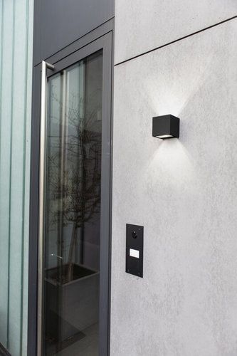  צמוד קיר אפור כהה GEMINI-BOX UP&DOWN LUTEC 9W IP54 אור חם 