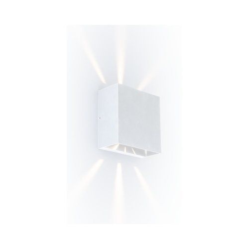  צמוד קיר לבן GEMINI-BEAM UP&DOWN LUTEC 10W IP54 אור חם 