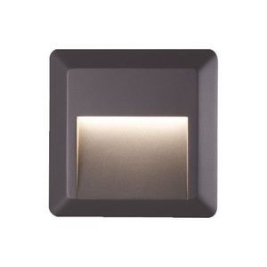  צמוד קיר אפור LOTUS-S 2W IP65 3CCT 
