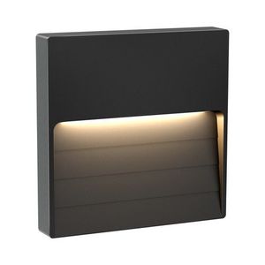  צמוד קיר אפור LOTUS-SB 6W IP65 3CCT 